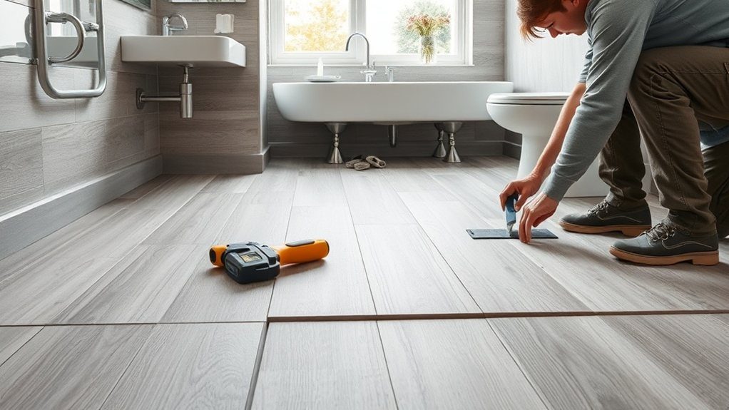 Bathroom Flooring Installation in Brentford